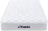 Vente-unique - WOLKENLOS Mattress and bed base set MetallStoff Schwarz - B 90 cm88 cm3,8 cm x H 15 cm5 cm25 cm x L 190 cm188 cm3,8 cm Bild 4