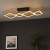 LED Deckenleuchte, Holz, Quadrate schwarz, L 92 cm Bild 2