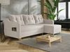 AX LIVING Eckcouch mit Bettfunktion Balerno 224 cm – Elegantes Design in Creme Bild 2