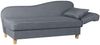 Recamiere mit Armteil rechts klappbar Katia Bezug Flachgewebe Buche natur / denim 22659 Bild 3