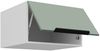 Küchen Aufsatzschrank 60 cm ARIA Aquamarin ultra matt + Weiss matt, hochwertige Fronten mit Anti Fingerprint Beschichtung Küchenzeile Küchenblock Bild 3