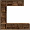 vidaXL Bücherschränke 3 Stück Altholz Holzwerkstoffe 3328549 Bild 4