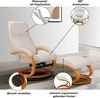 Home affaire Relaxsessel Paris TV-Sessel, Sessel mit Hocker, Wohnzimmer, Schlaffunktion manuell (Set, 2-St, bestehend aus Sessel und Hocker), verstellbar, Microfaser, NaturLEDER, Webstoff, Sitzhöhe 46 cm Bild 3