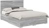 vidaXL Bettrahmen Graues Sonoma 140 x 190 cm Holzwerkstoff 3411310 Bild 2