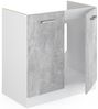 Spülenunterschrank R-Line Beton 80 cm mit Türen, ohne Arbeitsplatte Vicco Bild 5