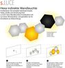 s.luce Hive indirekte LED Wandleuchte Schwarz Ø 45cm Bild 4