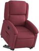 vidaXL Relaxsessel mit Aufstehhilfe Weinrot Stoff 3204167 Bild 3