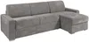 Vente-unique - CALITO Sofa SamtStoff Grau - B 223 cm152 cm x H 93 cm x L 278 cm Bild 2
