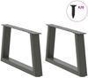 vidaXL Couchtischbeine V-Form 2 Stück Anthrazit 50x(30-31,3) cm Stahl 4012530 Bild 3