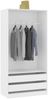 vidaXL Kleiderschrank Weiß 100×50×200 cm Spanplatte [800603] Bild 4