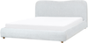 Bett mit Stauraum BLAGNAC Stoff Hellgrau 180 x 200 cm Bild 5