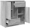 vidaXL Sideboard mit Schubladen und Türen Grau Sonoma 70,5x34x74,5 cm 861846 Bild 5