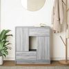 vidaXL Sideboard mit Schubladen und Türen Grau Sonoma 70,5x34x74,5 cm 861846 Bild 3