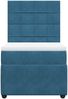 vidaXL Boxspringbett mit Matratze Dunkelblau 100x200 cm Samt 3292266 Bild 4