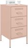 vidaXL Nachttisch Rosa 36x39x68 cm Stahl 843080 Bild 4