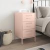 vidaXL Nachttisch Rosa 36x39x68 cm Stahl 843080 Bild 3