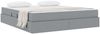 vidaXL Aufbewahrungsbett mit Matratze Hellgrau 160 x 200 cm Polyester 3399670 Bild 3