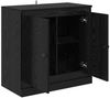 Sideboard, Kommode Schwarz Eichen-Optik 70 x 35,5 x 67,5 cm j2794p Bild 5