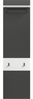 Garderobenpaneel >Canu< in Basalt Grau / Weiß - 45x165x29cm (BxHxT) Bild 2