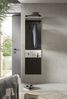 Garderobenpaneel >Canu< in Basalt Grau / Weiß - 45x165x29cm (BxHxT) Bild 5