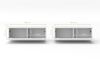 AX LIVING Designer Lowboard beige Loriano 2x100 cm TV Schrank Kaschmir Bild 5
