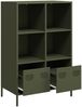 vidaXL Highboard Olivgrün 68x39x103,5 cm Stahl 851386 Bild 4