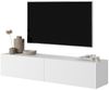 Selsey VELDIO-TV Lowboard 140 cm, Weiß, 140 x 30 x 31,6 Bild 2