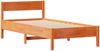 vidaXL Massivholzbett ohne Matratze Wachsbraun 100x200 Kiefernholz 3301757 Bild 5