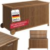 STEELSØN 'Alkes' Aufbewahrungsbox 260 Liter mit Rad, Gartenbox aus massivem Akazienholz, wetterfest, Auflagenbox mit hochwertiger Innentasche Bild 1