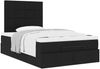 vidaXL Ottoman-Bett mit Matratze Schwarz 120x190 cm Stoff 3313142 Bild 5