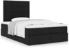 vidaXL Ottoman-Bett mit Matratze Schwarz 120x190 cm Stoff 3313142 Bild 4