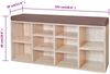 Schuhschrank Schuhbank Sitzbank 10 Fächer Eichefarbe 242555 Bild 5