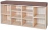 Schuhschrank Schuhbank Sitzbank 10 Fächer Eichefarbe 242555 Bild 2