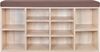 Schuhschrank Schuhbank Sitzbank 10 Fächer Eichefarbe 242555 Bild 3