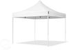 3x3 m Faltpavillon, ECONOMY Stahl 30mm, Seitenteile mit Sprossenfenstern, weiß Bild 2