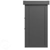 GFP Primeyard Geräteschrank Metall 135x55x112 cm Gartenschrank Schiebetür anthrazit inkl. Fußboden Bild 3