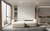 Ecksofa Sofa FLAVIO mit Schlaffunktion Stoff Castel Dunkelgrau Ottomane Links Bild 2
