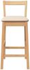 vidaXL Barhocker mit Kissen 2 Stk. Natur Massivholz Gummibaum 4102586 Bild 5