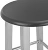 vidaXL Barhocker 2 Stk. Silbern MDF 284410 Bild 4