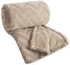 Wohndecke HYGGE Kuscheldecke – weiche Sofadecke, Design91, mit Fischgrät-Struktur, Mikrofaser 340 GSM, Plaid für Sofa & Bett Bild 5