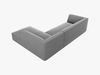 Micadoni 4-Sitzer Modular Sofa Ruby Rechts Samt Salvador Grau Bild 5