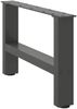 vidaXL Couchtischbeine Anthrazit 2 Stk. 50x(30-31) cm Stahl 4013262 Bild 3