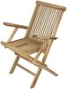 Teakholz Gartenstuhl Klappstuhl mit Armlehnen MALLORCA 34438744 Bild 5