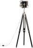 vidaXL Stativlampe Schwarz Mango Massivholz 171 cm 286105 Bild 4