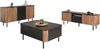 Wohnzimmer-Set Timzemt II (Farbe: Nuss / Schwarz) Bild 2
