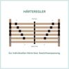 Lattenrost 90x200 cm, Federholzrahmen mit 42 Leisten, hergestellt in Deutschland, ergonomischer Lattenrahmen, belstbar bis 200 kg, Kopfteil verstellbar Bild 3
