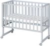 roba Stuben- und Beistellbett 'safe asleep®' 45 x 90 cm - inkl. Matratze & Canvas Barriere - Holz - Taupe Bild 3