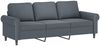 vidaXL 4-tlg. Sofagarnitur mit Kissen Dunkelgrau Samt 3202181 Bild 5
