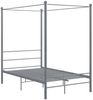 vidaXL Himmelbett Grau Metall 120x200 cm 325059 Bild 2