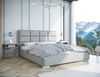 B&B Home 'Kaja II' Boxspringbett mit Bettkasten, Samt, Hellgrau, 180x222 cm Bild 2